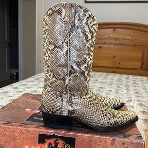 Rodeo Bravo cowboy boots phiton leather size 9